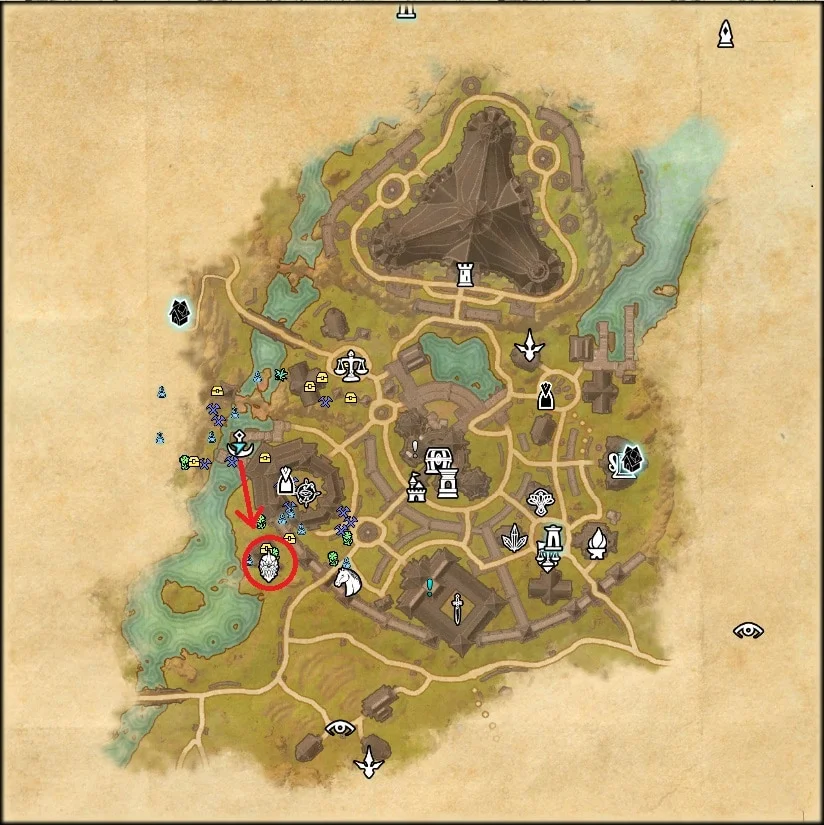 Elder Scrolls Online Mournhold  Undaunted Enclave Location 