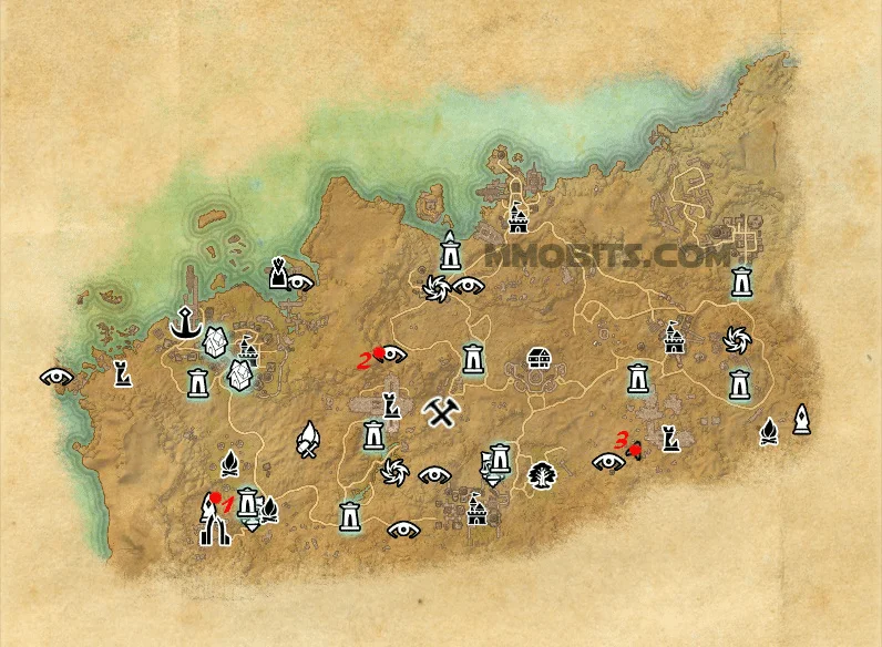 Psijic Order Time Breach locations map Alik'r