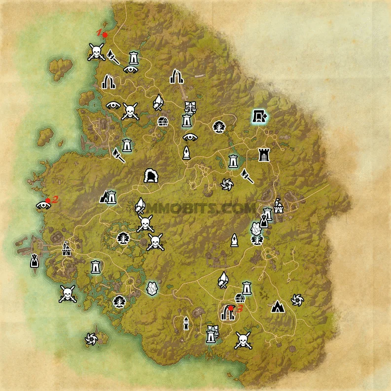 Psijic Order Time Breach locations map Greenshade