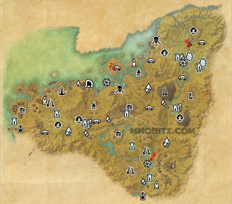 Psijic Order Time Breach locations map Malabal Tor