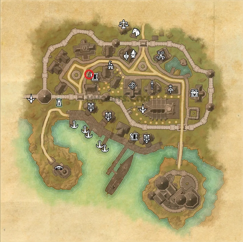 Elder Scrolls Online Gold Coast Delve Dailies Location Anvil Map