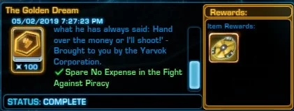 Dantooine Achievement Guide - The Golden Dream