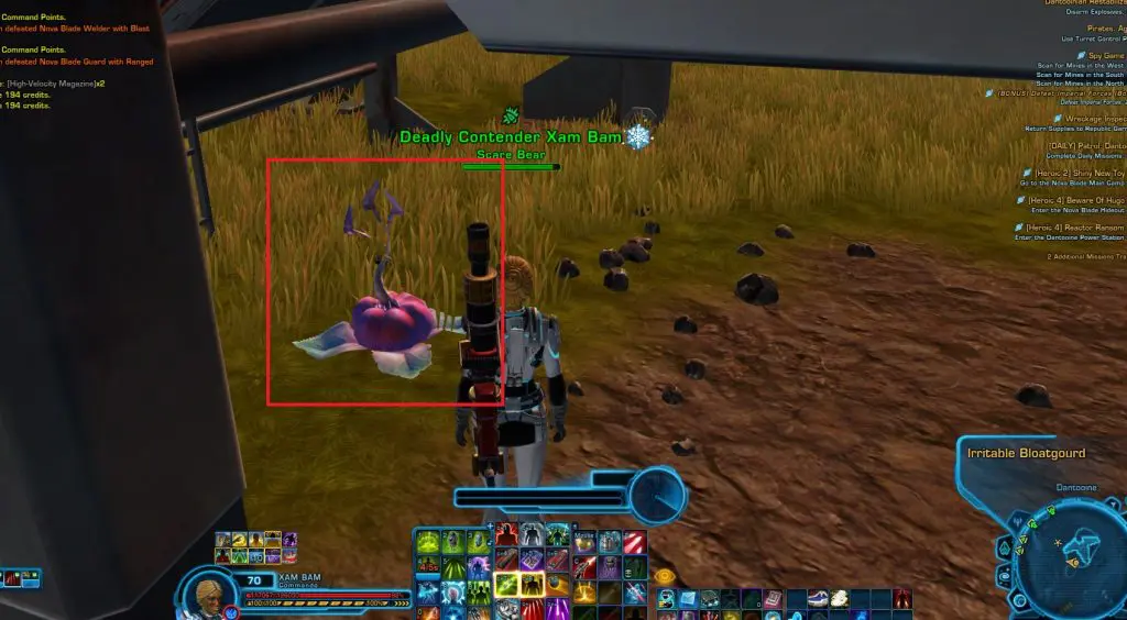 SWTOR Dantooine Achievements Irritable Bloatgourd