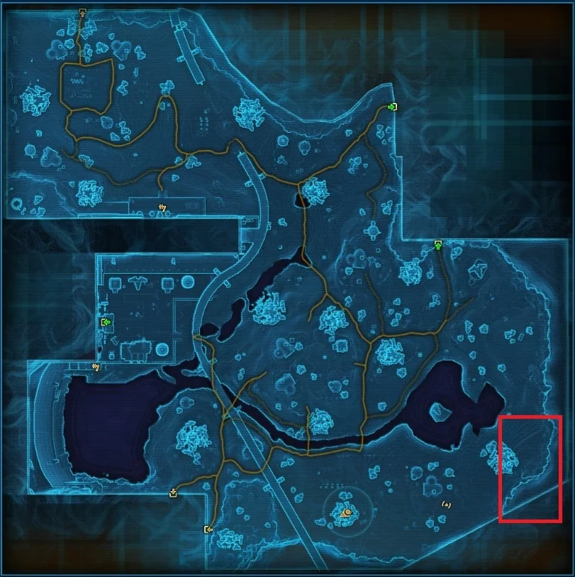 SWTOR Dantooine Achievements Lingering Shows Map