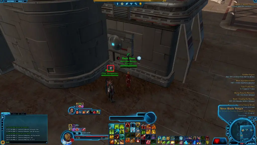 SWTOR Dantooine Achievements Nova Blade Rotgut