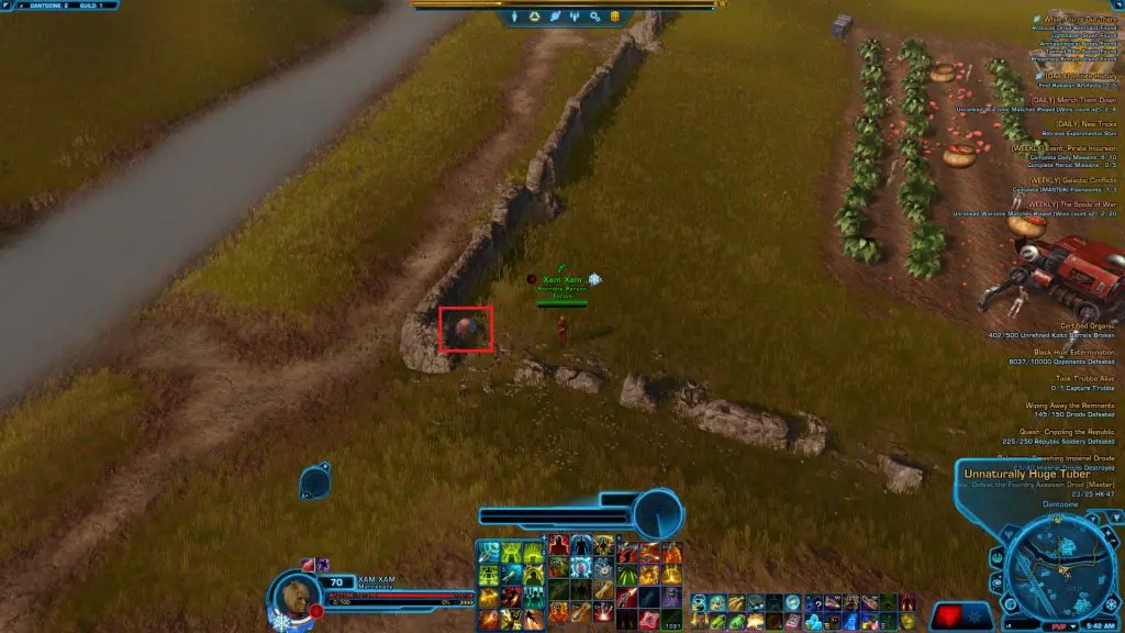 SWTOR Dantooine Achievements Nova Unnaturally Huge Tuber