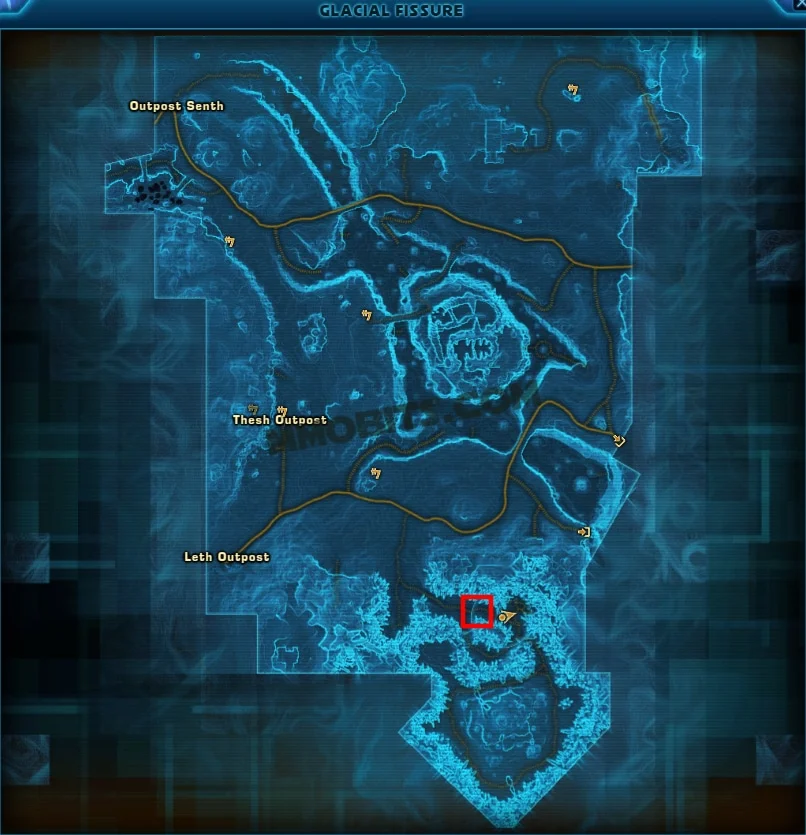 Star Wars The Old Republic Snowblind World Boss Map Location