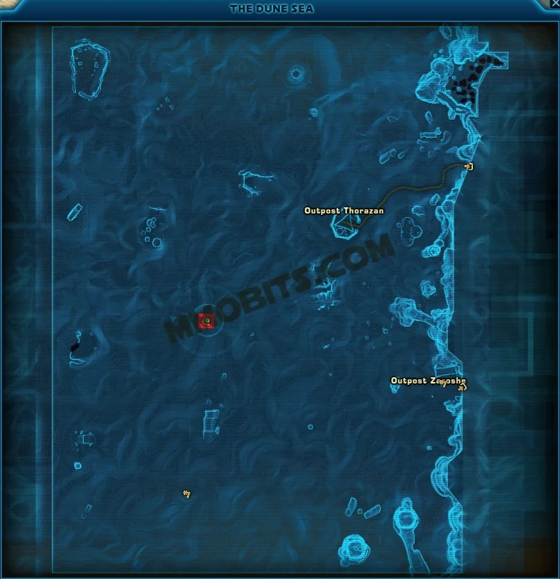 Star Wars The Old Republic Trapjaw Tatooine World Boss Map Location