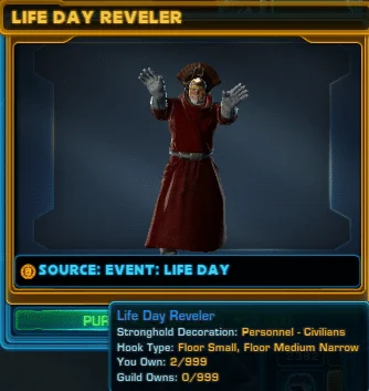 SWTOR Life Day Event Reveler Decoration