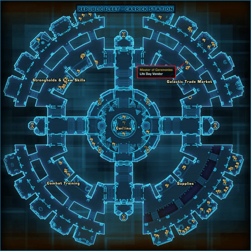 SWTOR Life Day Event Vendor Location Republic Fleet