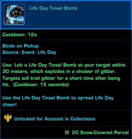 Life Day Event Tinsel Bomb