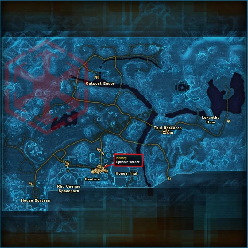 Alderaan Speeder Vendor Location Imperial