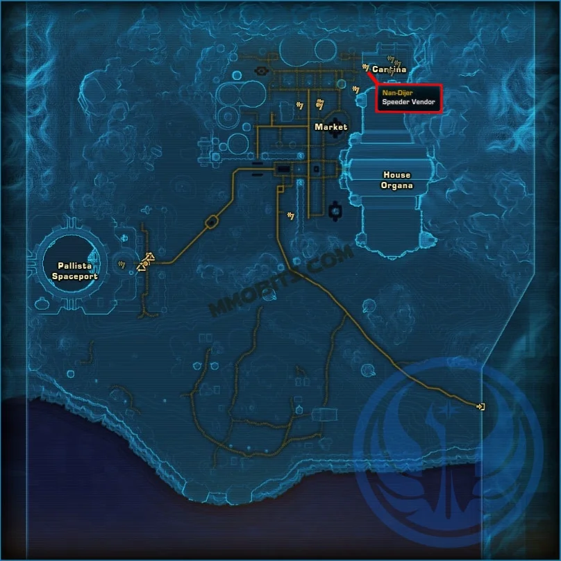 Alderaan Speeder Vendor Location Republic