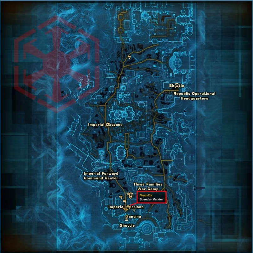 Quesh Speeder Vendor Location Imperial
