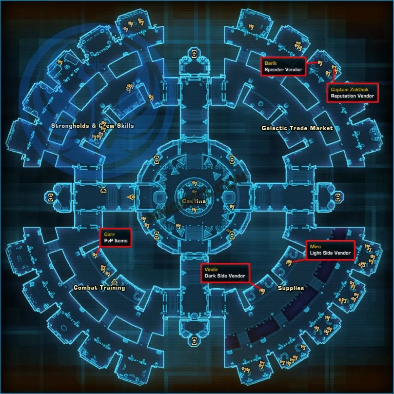 Republic Fleet Speeder Vendor Locations
