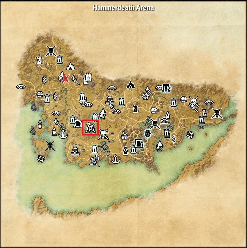 ESO Jester's Festival Hammerdeath Arena Location Stormhaven