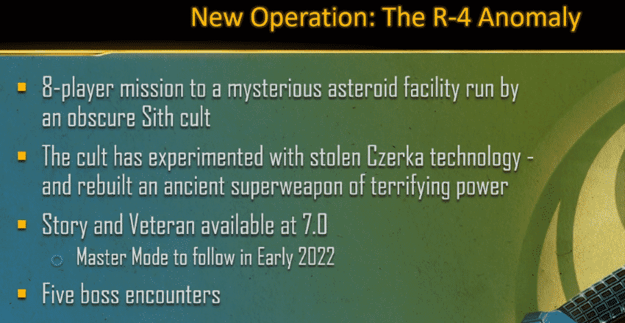 SWTOR R4 Anomaly Operation Info
