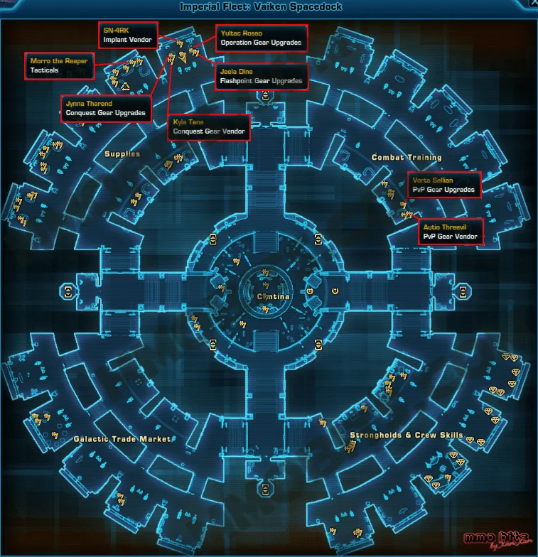 SWTOR 7.0 Gear Vendor Locations Imperial Fleet