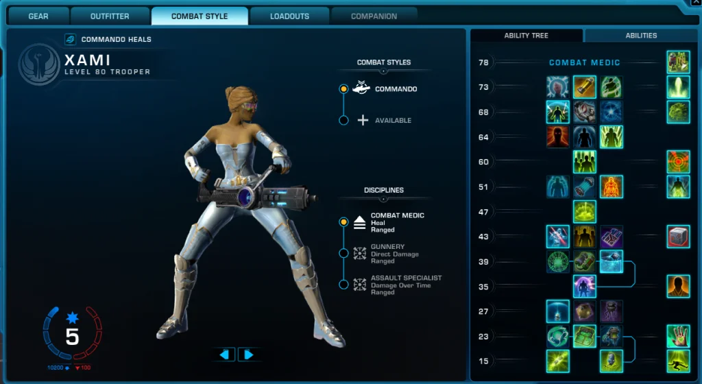 SWTOR 7.1 Commando Combat Medic Combat Style