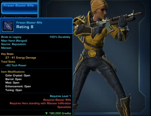 SWTOR Firaxan Blaster Rifle