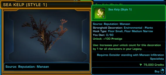 SWTOR Sea Kelp (Style 1)