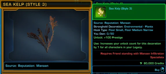 SWTOR Sea Kelp (Style 3)