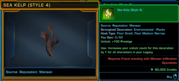 SWTOR Sea Kelp (Style 4)