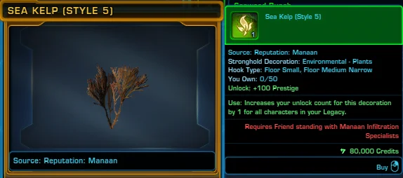 SWTOR Sea Kelp (Style 5)
