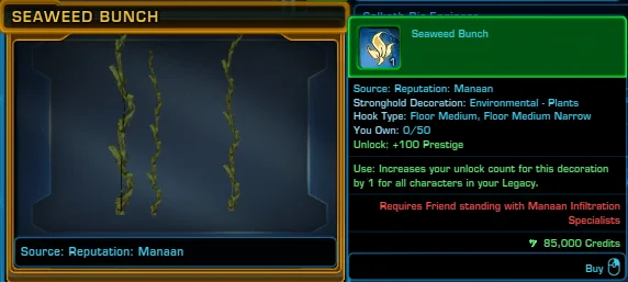 SWTOR Seaweed Bunch