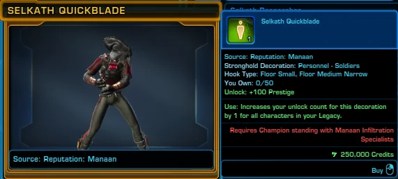SWTOR Selkath Quickblade
