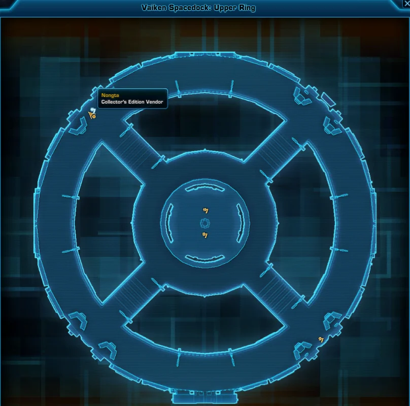 SWTOR VIP Area Map Imperial -Collector's Edition Vendor