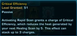 SWTOR PvP Healing - Mercenary Bodyguard Critical Efficiency Passive Level 51