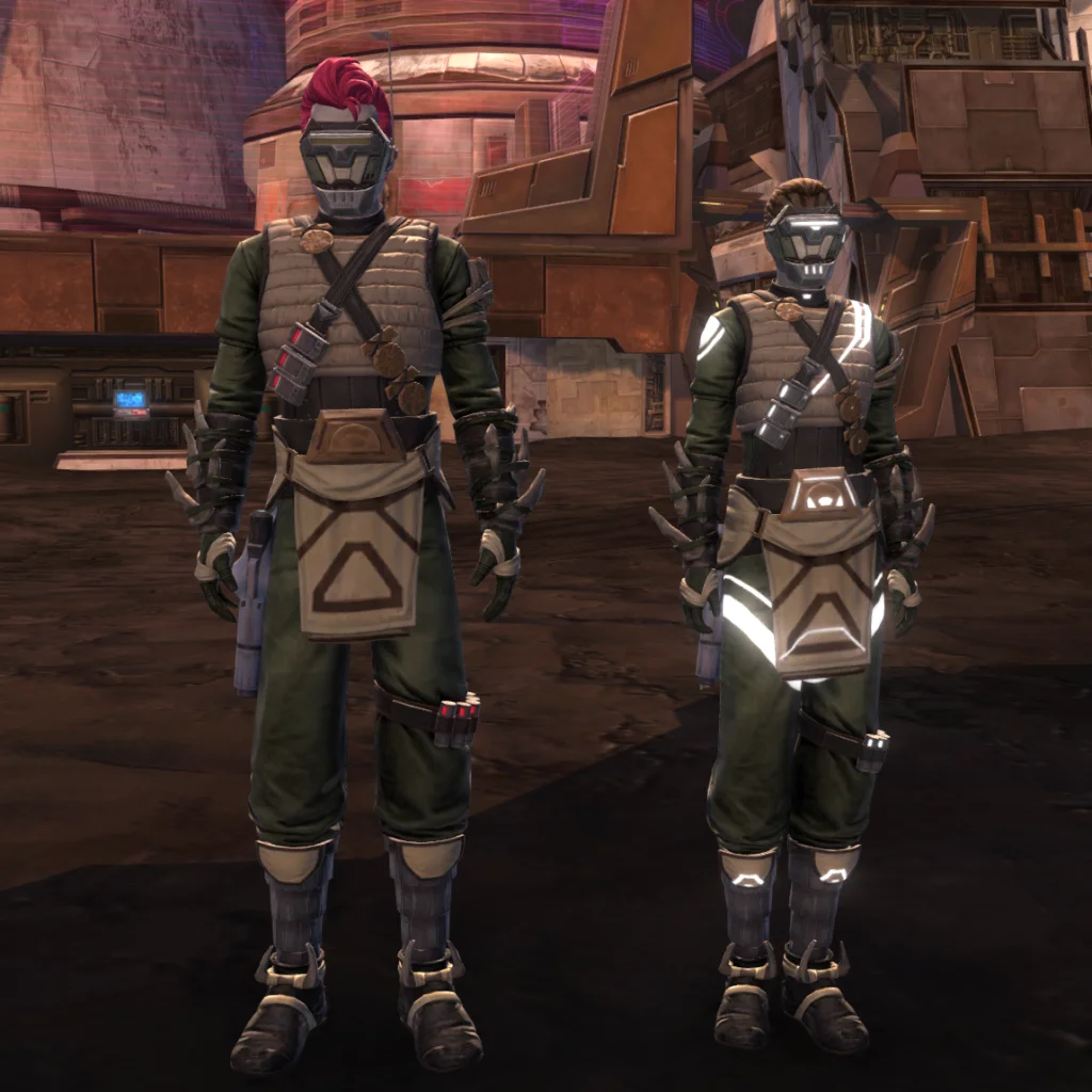 SWTOR PvP Season 1 Vendor Reward Cartel Delegate's and Enforcer's Armor Sets