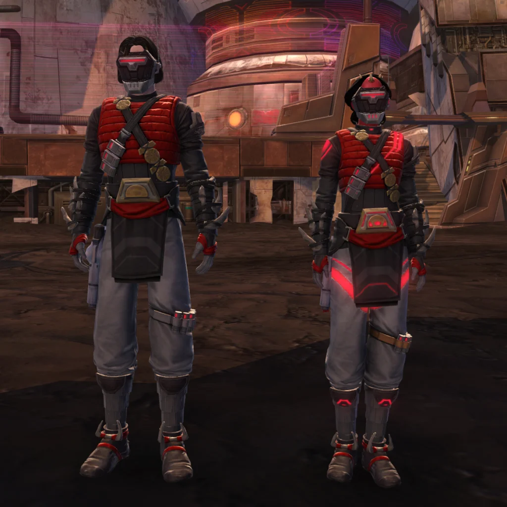 SWTOR PvP Season Reward Track Cartel Prospect's and Combatant's Armor Sets