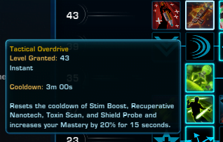SWTOR 7.2.1 Operative Medicine Ability Tree Tactical Overdrive Description