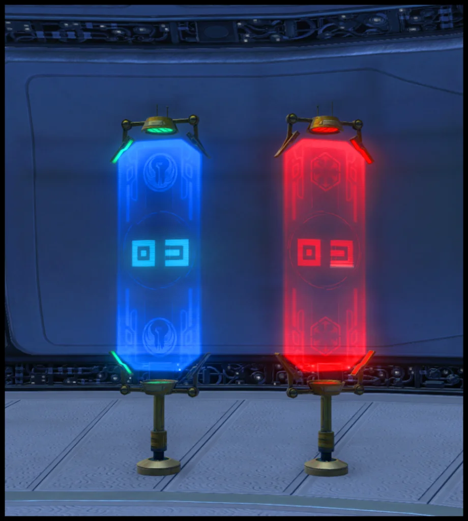 SWTOR PvP Season 3 Flag decorations