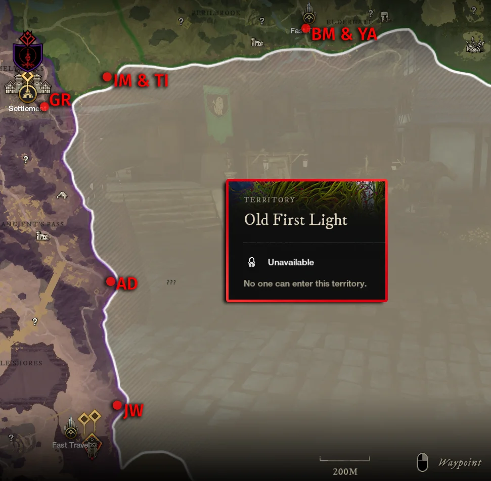 New World First Light Refugee Location  Map Season 2