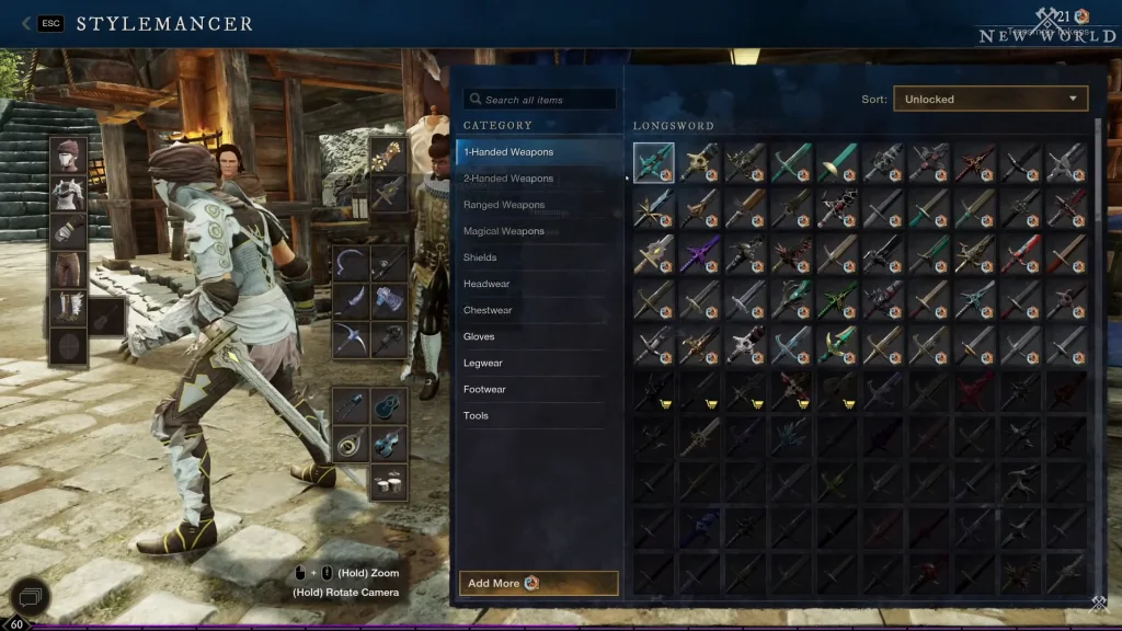 New World Transmog Stylemancer Appearance Collection