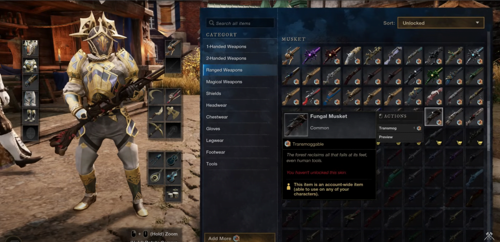 New World Transmog Stylemancer Appearance Collection