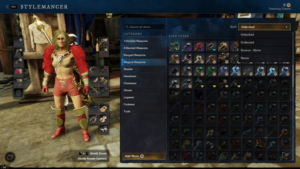 New World Stylemancer UI