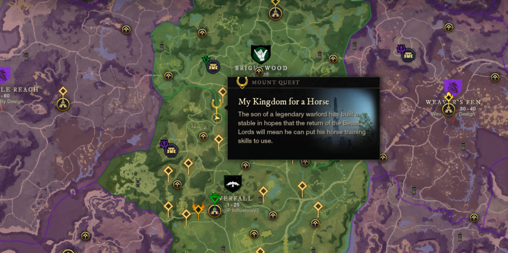 New World Mount Quest Location