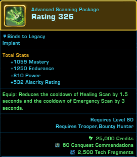 Legendary Implant Cost Game Update 7.4 with Achievement