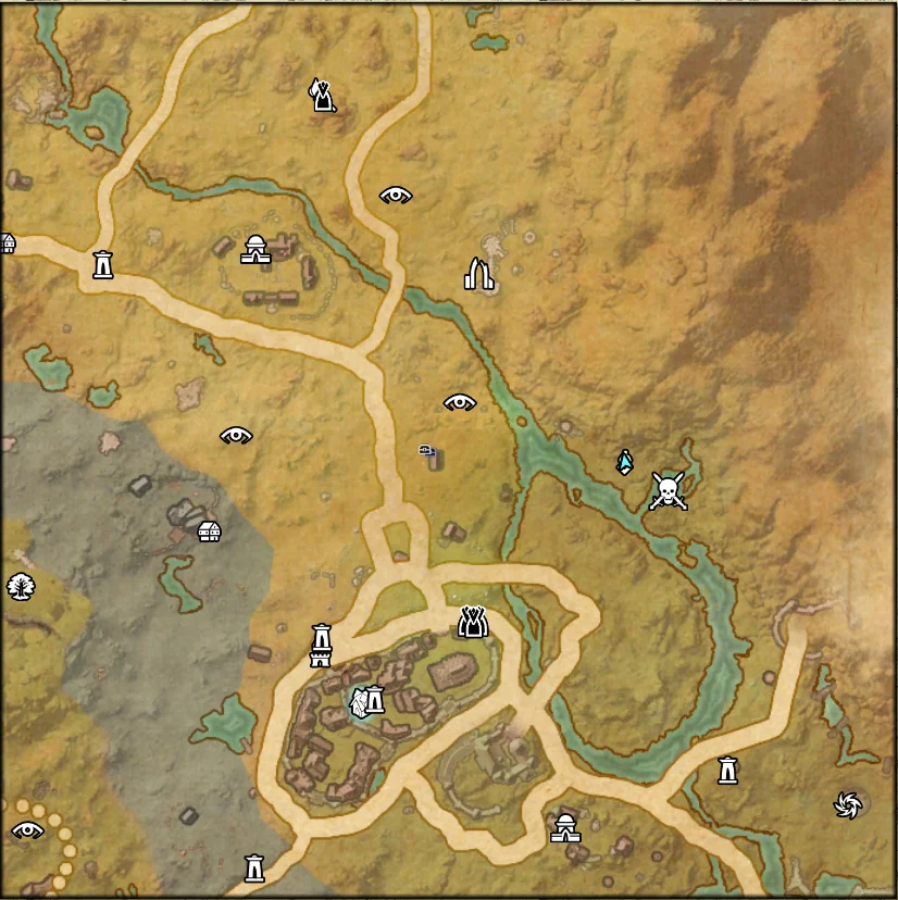 Elder Scrolls Online Haven of the Five Companions House Entrance Map