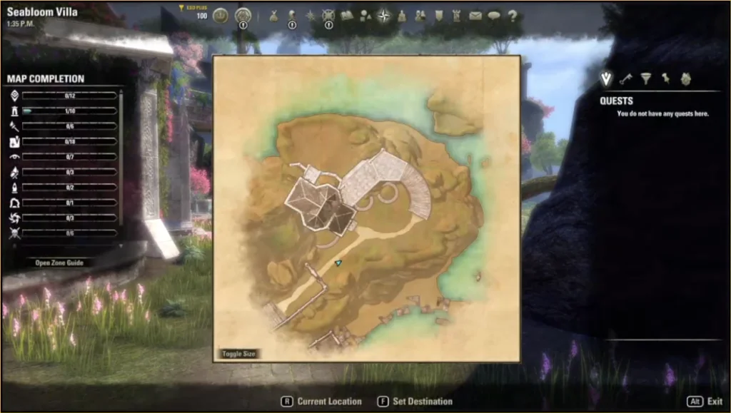Elder Scrolls Online Update 43 Livestream Seabloom Villa Map
