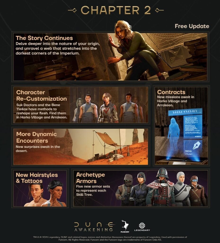 Dune Awakening Chapter 2 Update Infographic