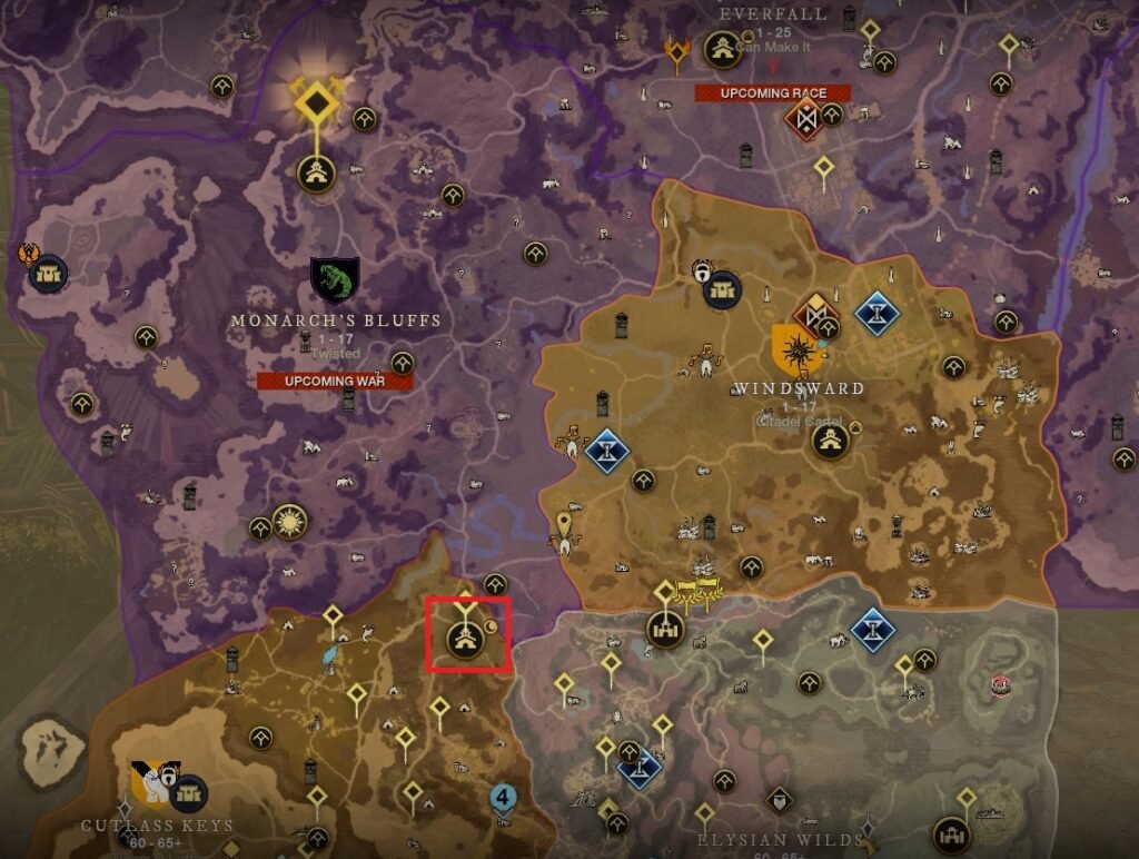 New World Aeternum Spyglass Ridge Cutlass Keys Settlement Location