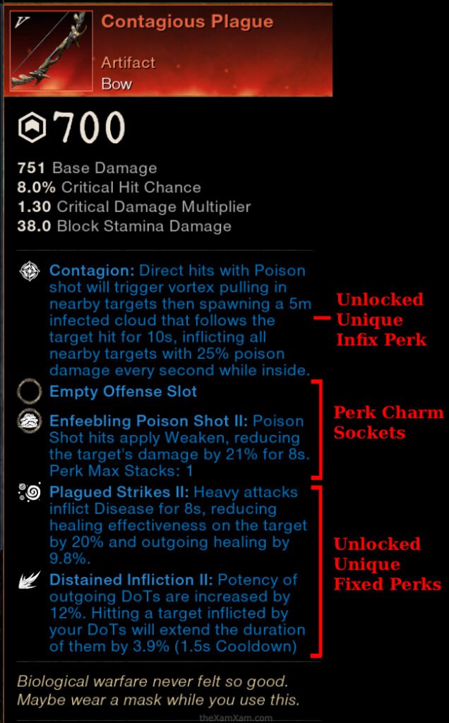 New World Aeternum Season 10 Nighthaven Contagious Plague Bow Artifact